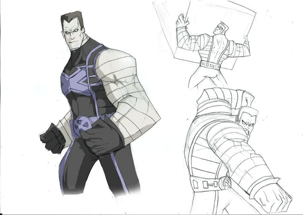 1024x726 Colossus Sketch By Sabrerine911 - Colossus Sketch