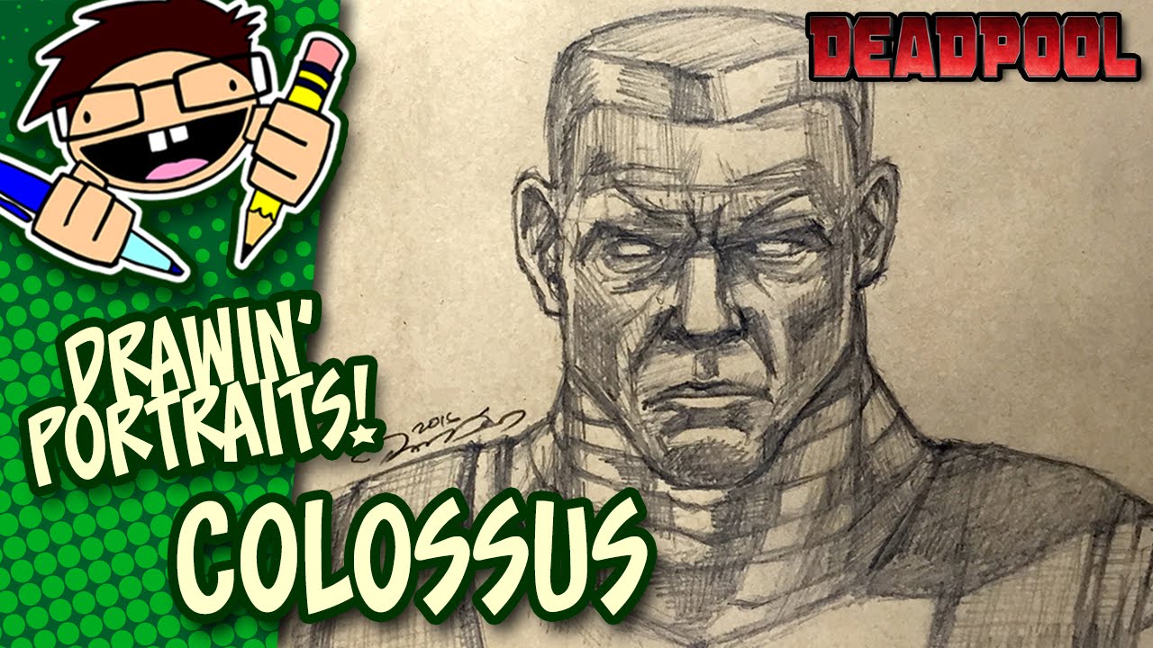 1280x720 Portrait Drawing Colossus (Deadpool Movie) - Colossus Sketch