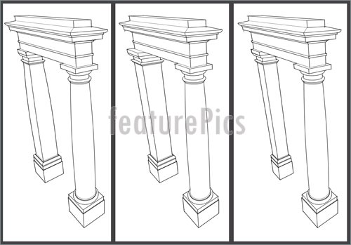 500x349 Illustration Of Explanatory Educational Sketch Pilaster Column - Column Sketch