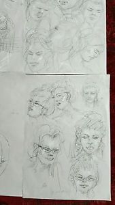 169x300 Modern Contemporary Combat Expeeimental Portrait Sketch Drawing - Combat Sketch