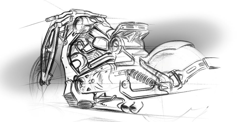 1000x500 P51 G2 Combat Fighter Sketch Shifting Gears - Combat Sketch