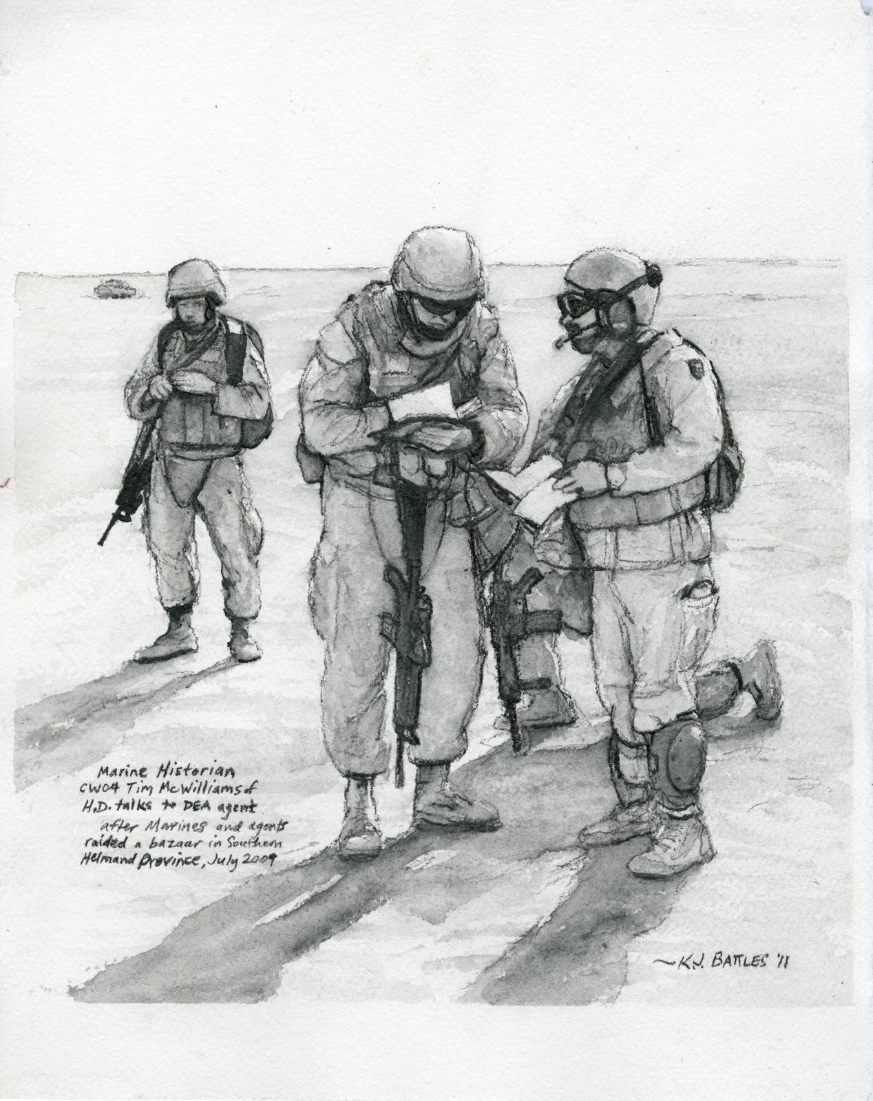 1268x1600 Virtual Exhibit In Combat Military Art Michael Martinez - Combat Sketch