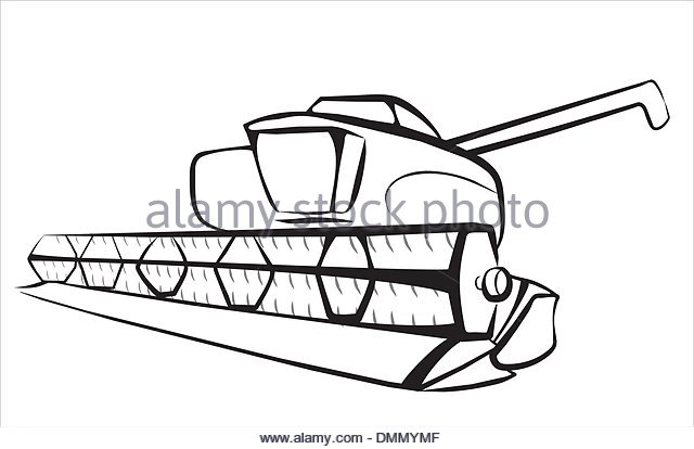 Combine Harvester Sketch At Paintingvalley Com Explore