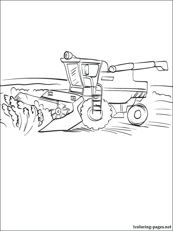 Combine Harvester Sketch At Paintingvalley.com 