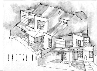 320x233 Dreamhouse Sketch Combine Two Similiar House - Combine Sketch