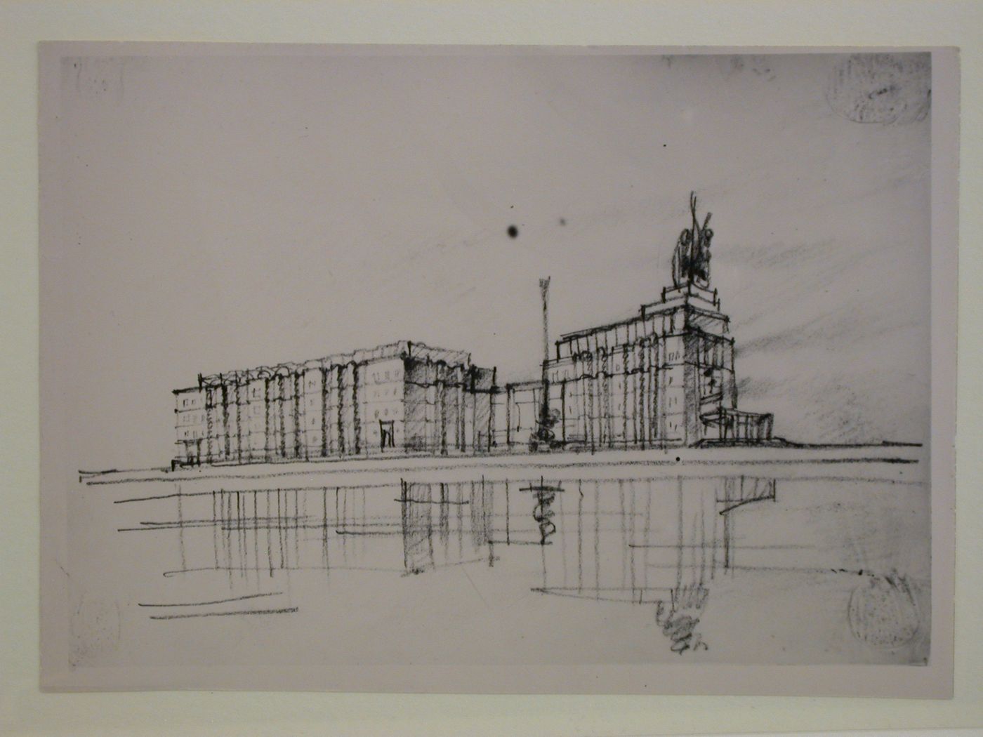 1400x1050 Photograph Of A Perspective Sketch For The Izvestiia Newspaper - Combine Sketch