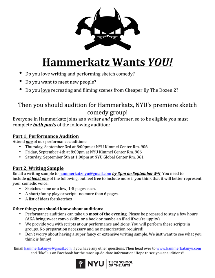 742x960 Hammerkatz, Nyu - Comedy Sketch Ideas