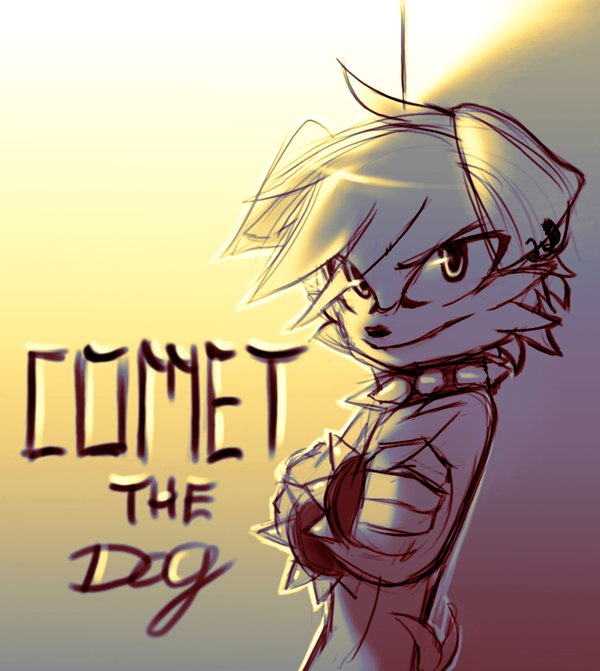 600x671 Sonic Oc Gift - Comet Sketch