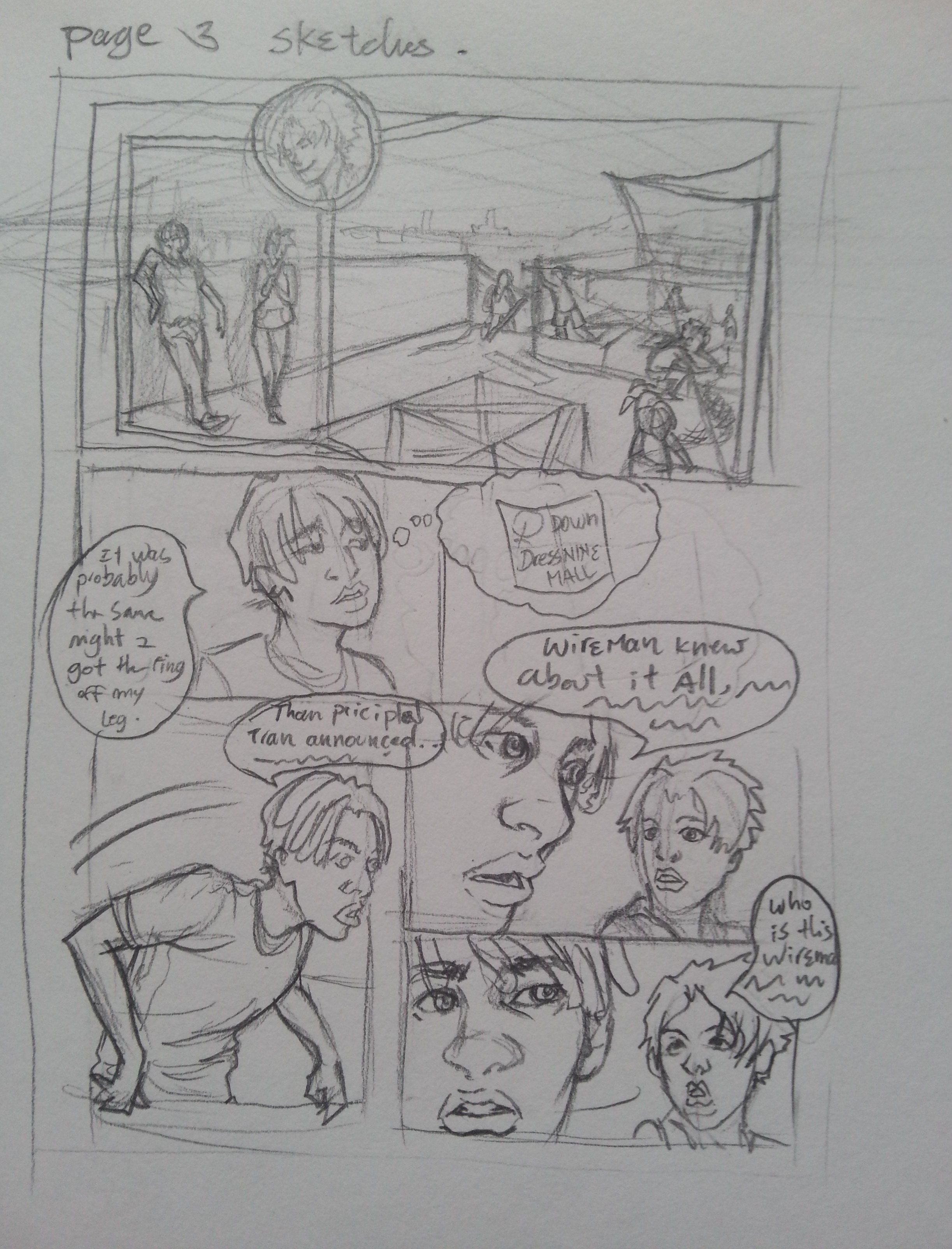 2446x3209 Sue Stauffacher Comic Book Under Construction - Comic Book Sketches