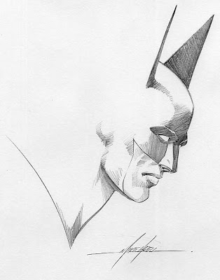 314x400 Batman Original Art Comic Book Convention Sketches ~ Nail Art - Comic Book Sketches