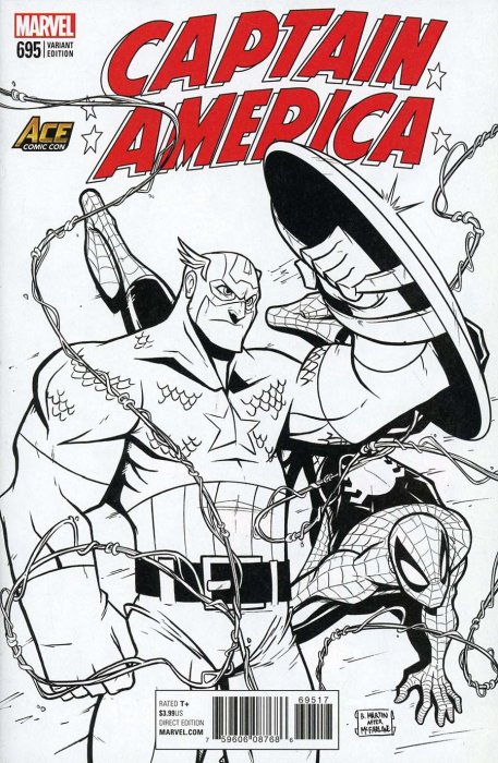457x700 Captain America Issue - Comic Book Sketches