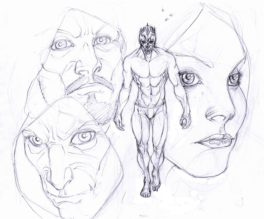 900x747 Selkirk Is Still Blogging D - Comic Character Sketch