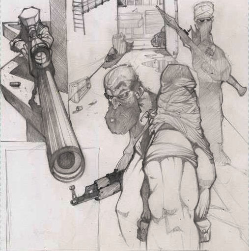 507x512 Sniper Comic Sketch By Grooch - Comic Sketch