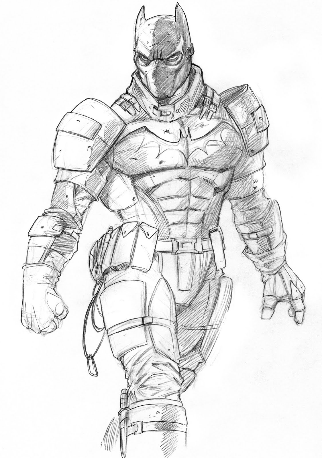 1124x1600 The Art Of Jeff West Batman Sketch For Upcoming Comic - Comic Sketch Art