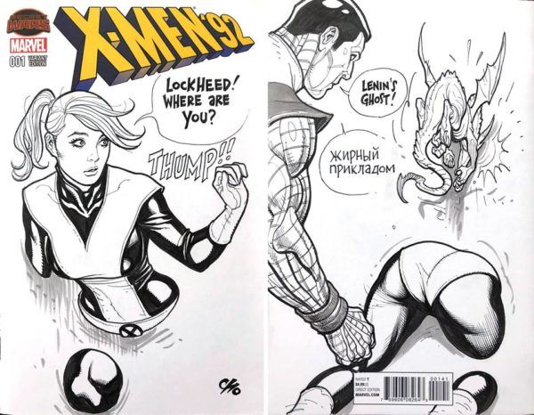 600x466 Frank Cho Brings Back The Outrage To His Kitty Prydecolossus - Comic Sketch Covers
