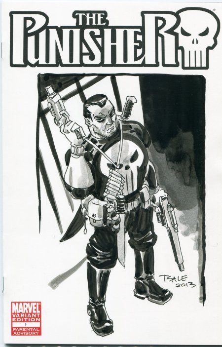 450x703 Punisher Sketch Cover - Comic Sketch Covers