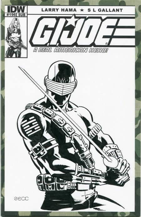 450x691 Snake Eyes Sketch Cover - Comic Sketch Covers
