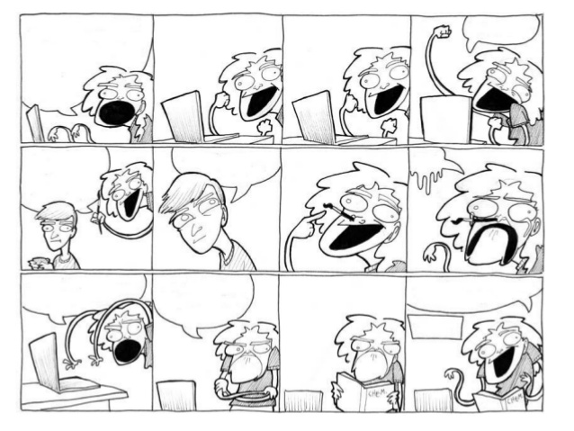 638x479 Comic Techniques - Comic Strip Sketch
