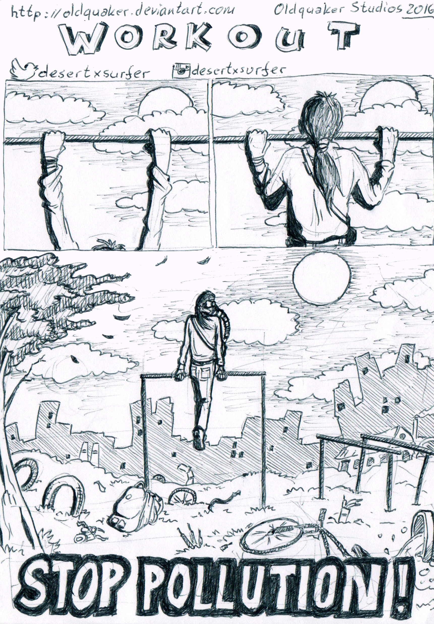 1721x2476 Oldquaker Art - Comic Strip Sketch