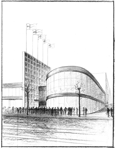 376x480 Eero Saarinen And Helsinki - Commercial Building Sketch