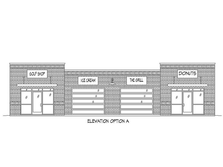 736x552 Strip Mall Plans Commercial Building Plan Offers A Strip Mall - Commercial Building Sketch