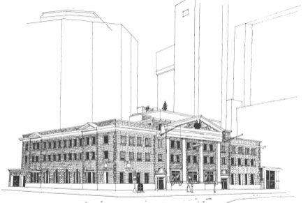 441x291 Building Sketch - Commercial Building Sketch