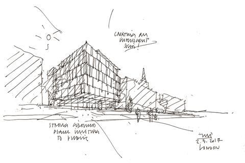 480x320 Sketch Of The Week Commercial New Build Features Building - Commercial Sketch