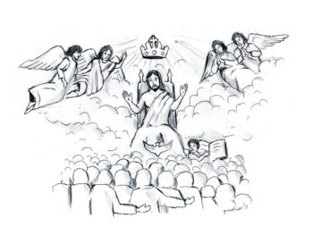 350x254 Communion Of Saints - Communion Sketch