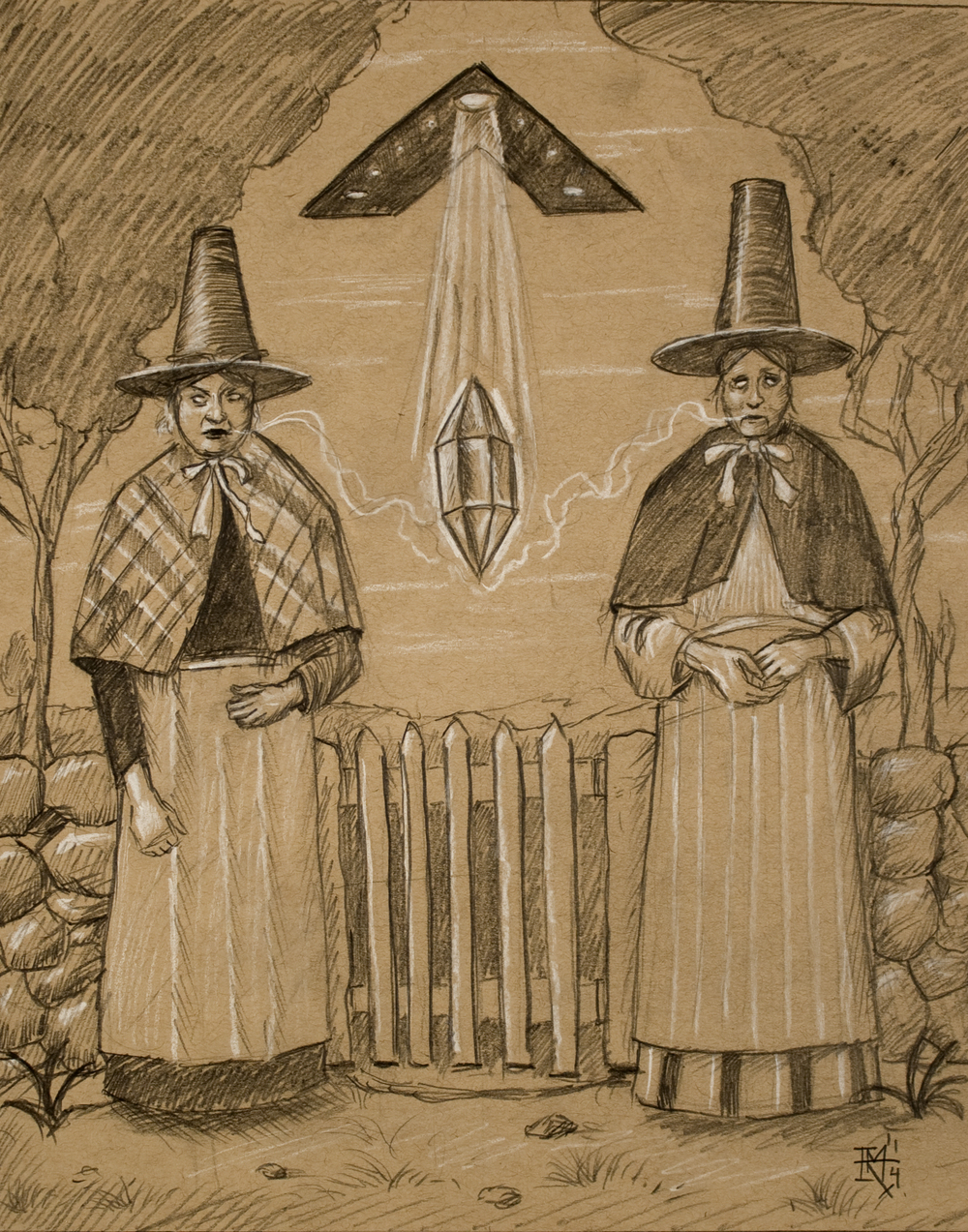 1000x1273 Crystal Communion Sketch Mark Rogers Art - Communion Sketch