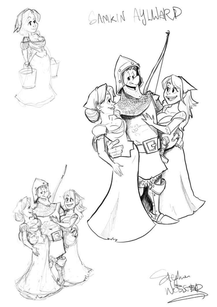 752x1063 The White Company Sketch 2 By Rinianartgur - Company Sketch