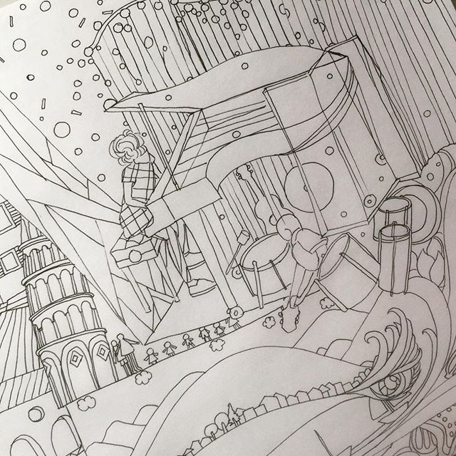 640x640 Drawing 147 The100dayproject 100daysofdrawings - Company Sketch