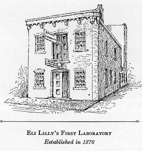 500x529 Filesketch Of First Eli Lilly Amp Company Building.jpg - Company Sketch