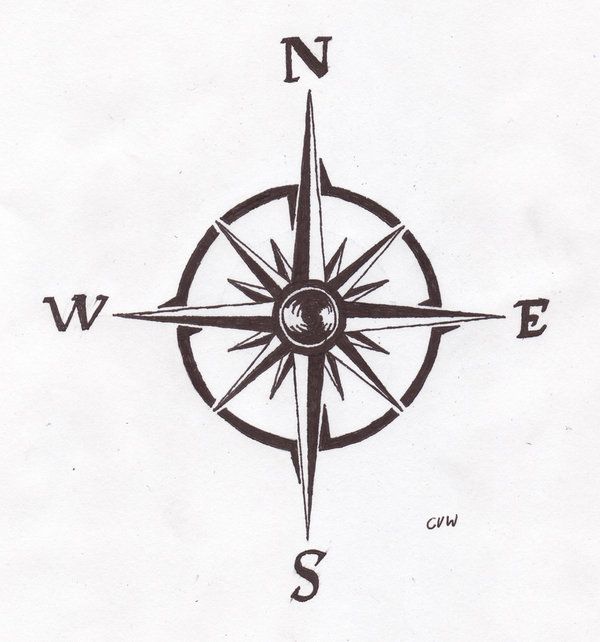 600x642 An Ode To The Travel Bug Tattoo Ideas Compass - Compass Rose Sketch