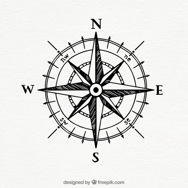 626x626 Compass Vectors, Photos And Psd Files Free Download - Compass Sketch