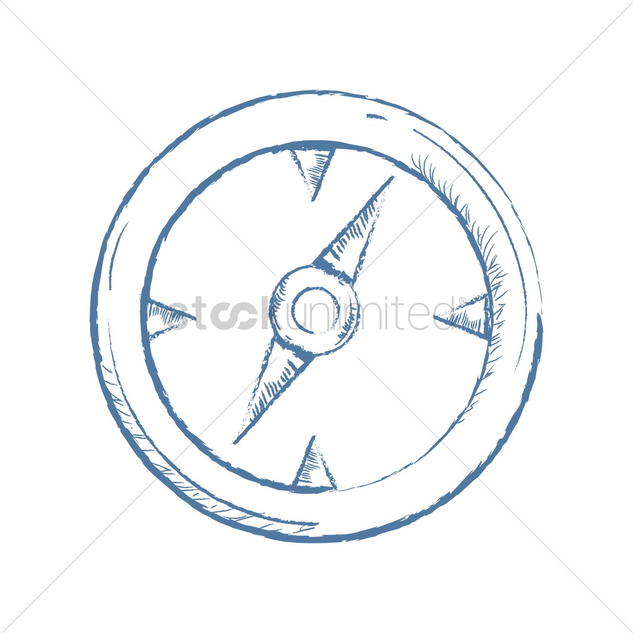 1300x1300 Compass Sketch Vector Image - Compass Sketch