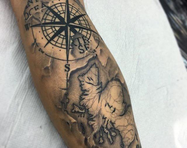 640x506 Compass Tattoos Design Amp Meanings For Man And Woman 2018 - Compass Tattoo Sketch