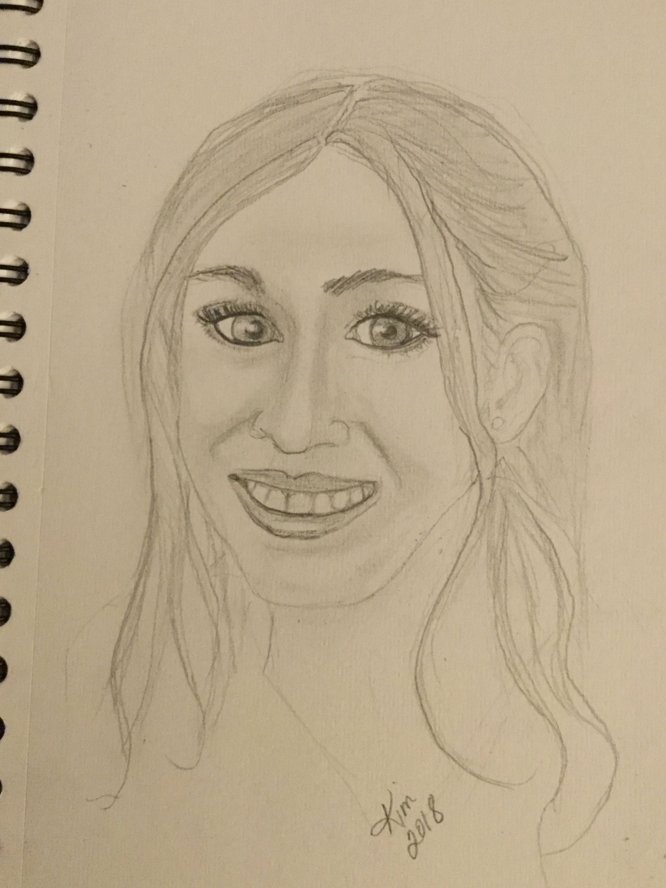 2250x3000 Sketch Of A Young Lady. I Have Difficulties With The Eye - Complete A Sketch