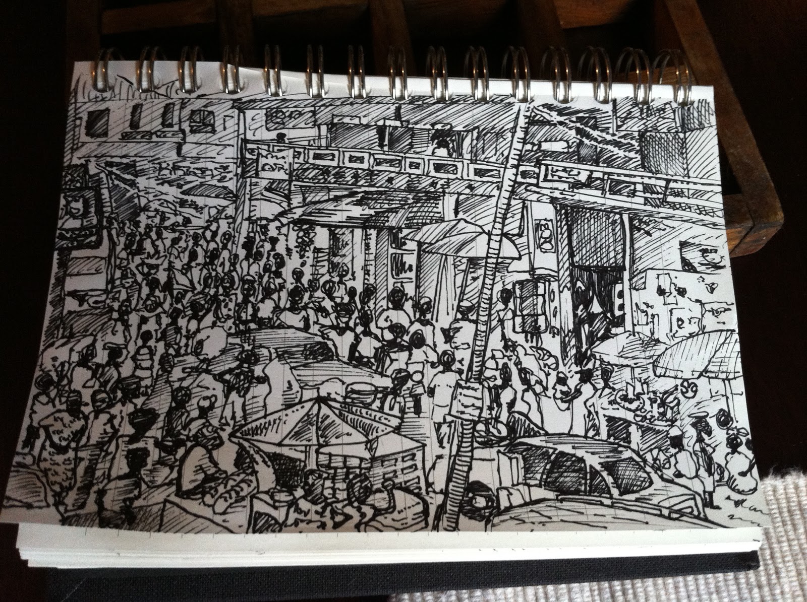 1600x1195 Learning To Draw Big, Complicated Scenes - Complex Sketch