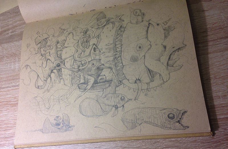 800x523 This Complex And Bizarre Sketch Is Pretty Awesome As It Is But - Complex Sketch