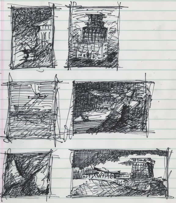 576x666 Beyond Architectural Illustration Composition Part 12 - Composition Sketches