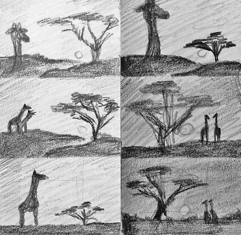 476x464 Easy Composition Tips Thumbnail Sketches Learn To... Art! - Composition Sketches