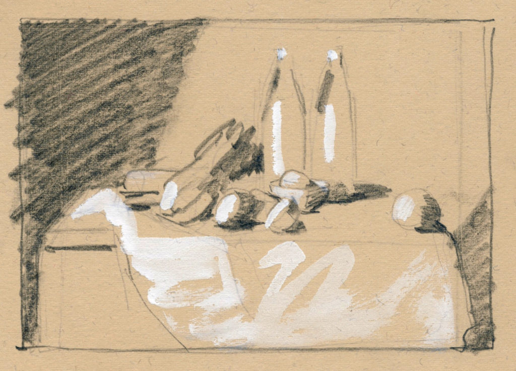 1024x737 How To Set Up A Successful Still Life Composition When Painting Or - Composition Sketches