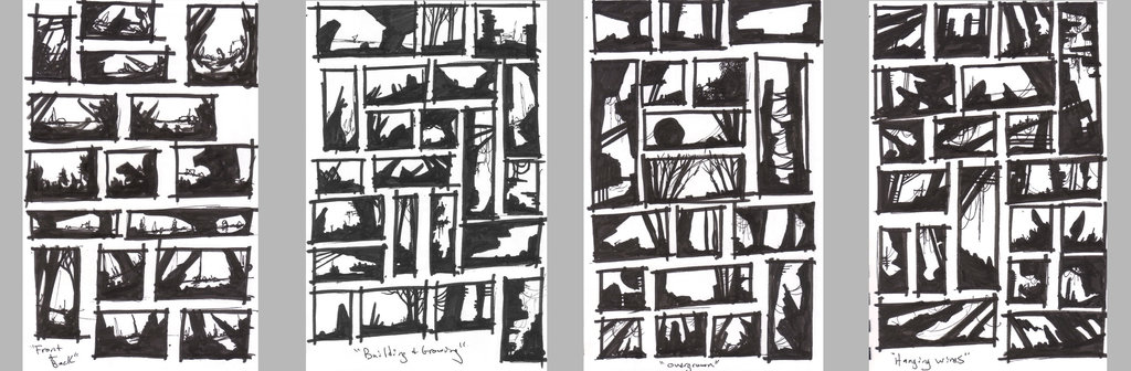 1024x336 Mini Composition Sketches By Cinderblockstudios - Composition Sketches