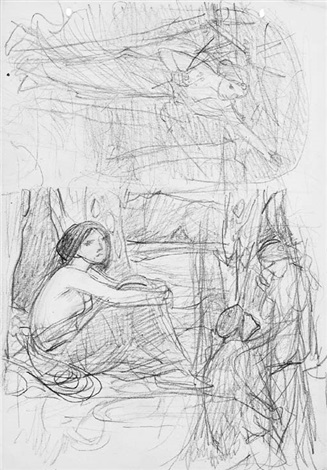 327x470 Miscellaneous Composition Sketches Studies Of An Eye And A - Composition Sketches