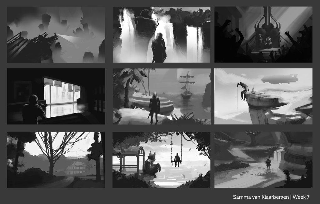 1024x652 Schoolism Composition Sketches By Sammavanklaarbergen - Composition Sketches