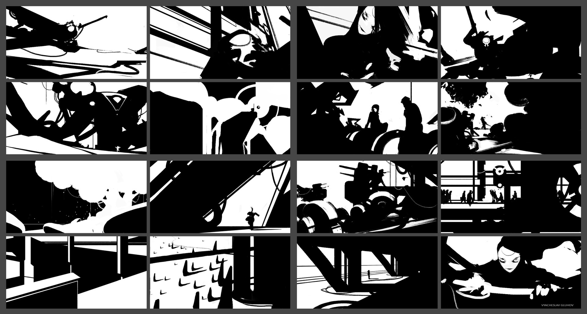 1920x1028 Vyacheslav Gluhov - Composition Sketches