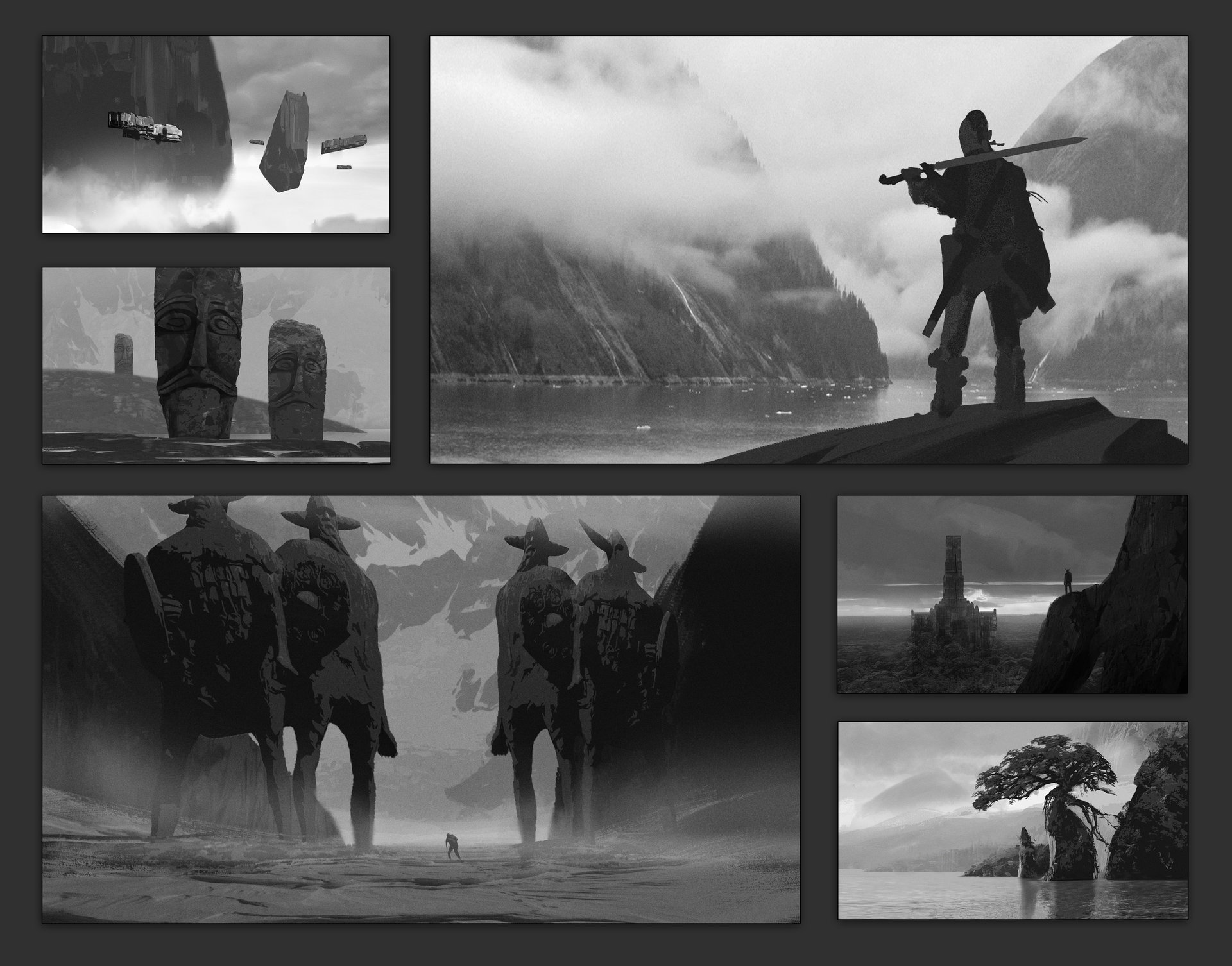 1920x1506 Artstation - Composition Sketches