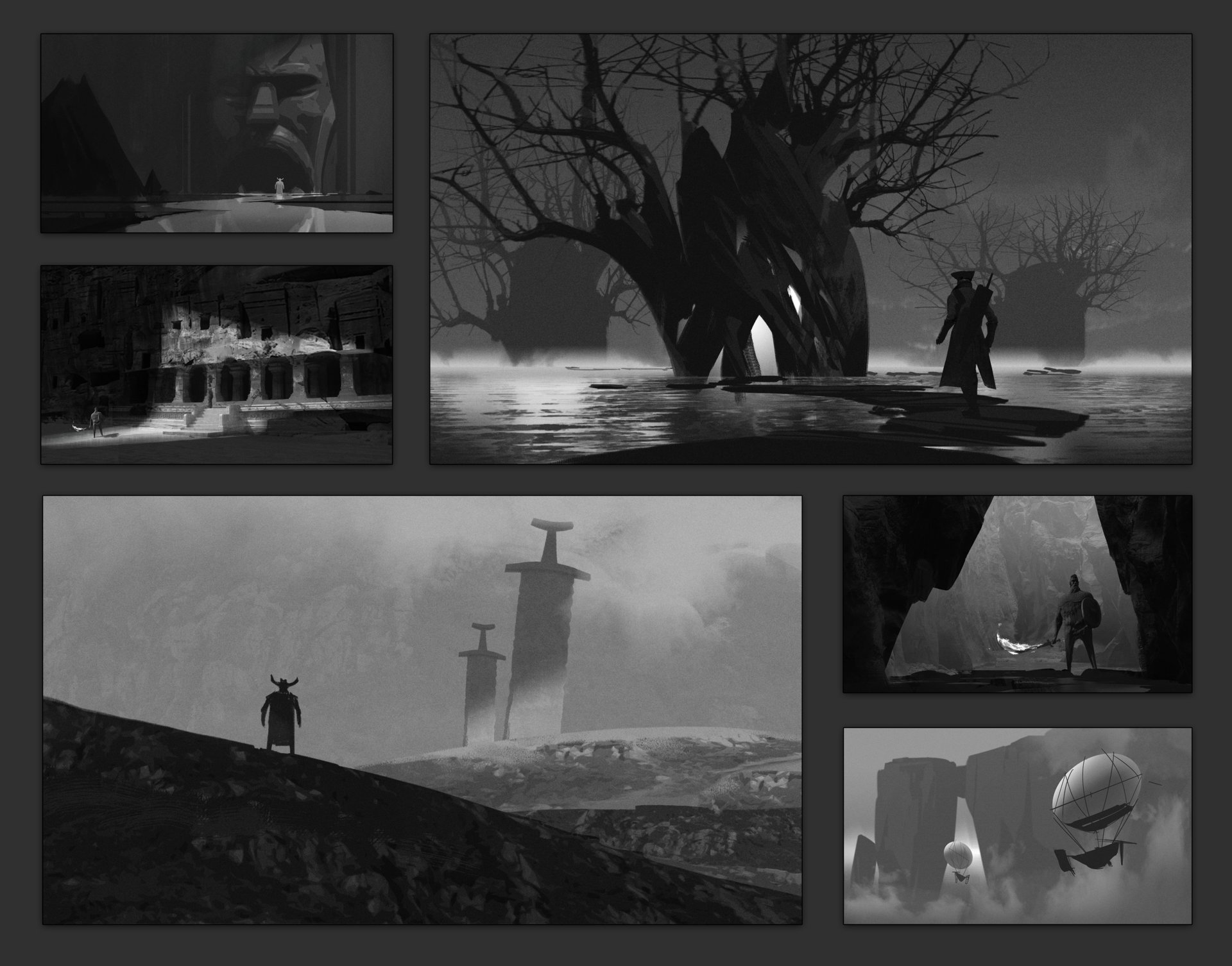 1920x1506 Artstation - Composition Sketches