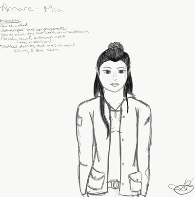 400x405 Renegade Entry Mia By Hawkangel - Compu Sketch