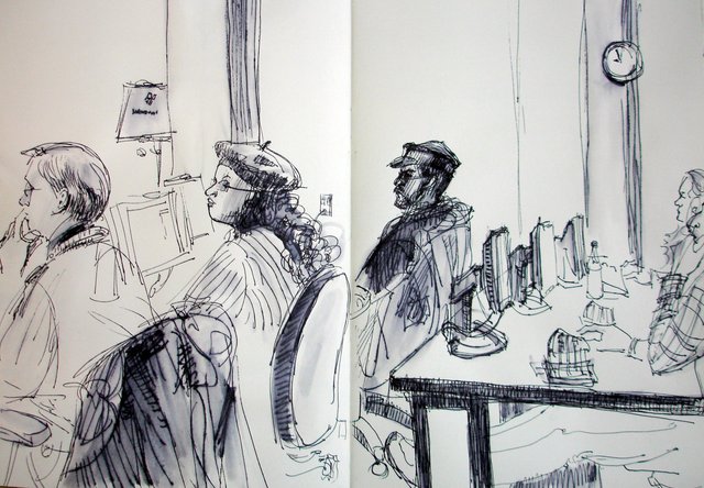 640x444 Interiors Sketches At The Computer Lab - Computer Lab Sketch